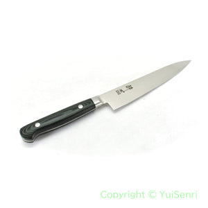 Suisin Premium INOX  Paring Knife 150 mm My Carta Handle Green