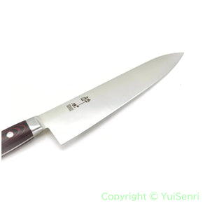 Suisin Premium INOX  Gyuto / My Carta Handle Red Black