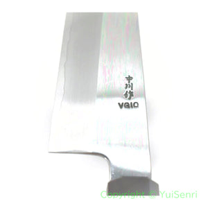 YuiSenri VG-10 Mirror Finished Gyuto with Octagonal Bubinga Handle, forged by Satoshi Nakagawa