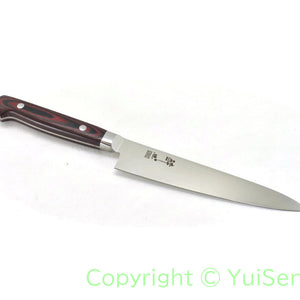 Suisin Premium INOX  Paring Knife 150 mm / My Carta Handle Red Black