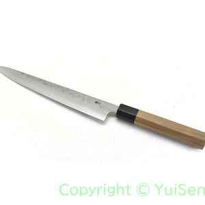 Yoshihiro GINSAN /Silver 3 Stainless, Chef's Sujihiki Nashiji Finish