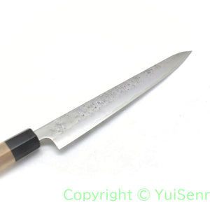 Yoshihiro GINSAN /Silver 3 Stainless, Chef's Sujihiki Nashiji Finish