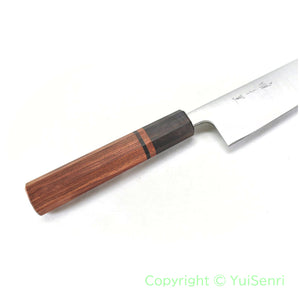 YuiSenri GINSAN /Silver #3 Stainelss Bunka 170 mm with Octagonal Bubinga Handle