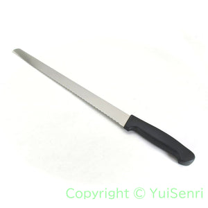 Sakai Takayuki GRAND CHEF Molybdenum Stainless Wave Bread Knife PC Black Handle