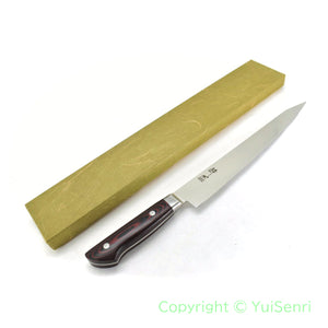 Suisin Premium INOX  Sujihiki 240 mm My Carta Handle Red Black