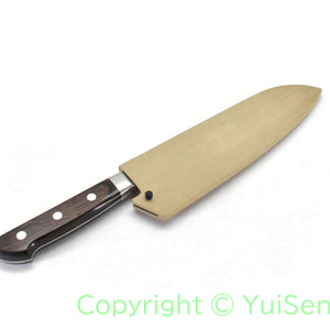 YuiSenri Yasuki White #3 Clad Hammered Santoku 180 mm