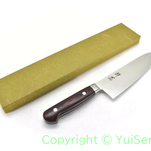 Suisin Premium INOX  Santoku 180 mm / My Carta Handle Red Black