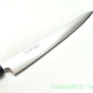 Yoshihiro Aogami Super Clad Chef's Sujihiki Octagonal Shitan Handle