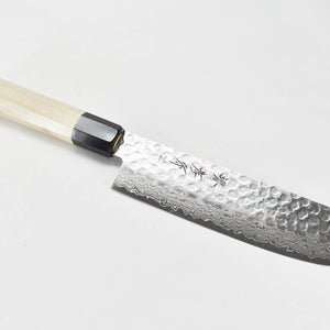 Sakai Takayuki 45 Layers Hammered Damascus Japanese Style Nakiri