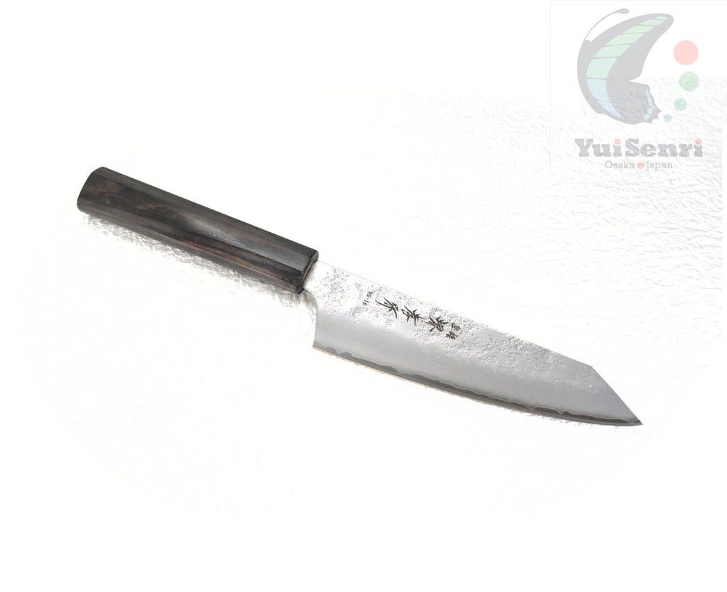 Sakai Takayuki VG-10 Nashiji Finish Japanese Style Kengata Santoku/Bunka 160 mm