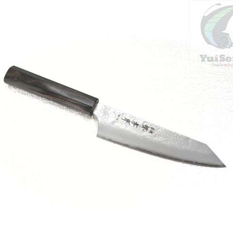 Sakai Takayuki VG-10 Nashiji Finish Japanese Style Kengata Santoku/Bunka 160 mm