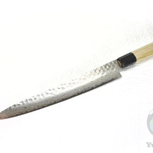 Sakai Takayuki 45 Layers Hammered Damascus Japanese Style Sujihiki