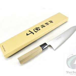 Yoshihiro Aogami Super Clad Chef's Gyuto Octagonal Magnolia Handle