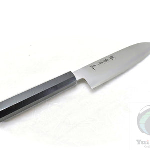 Sakai Takayuki GINSAN/Silver #3 Ebony Handle, Japanese Style Santoku 180 mm