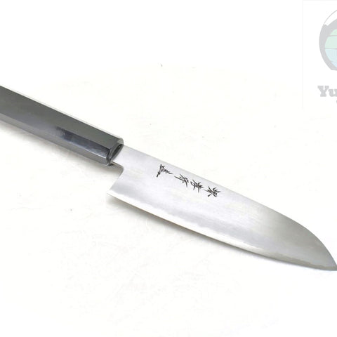 Sakai Takayuki GINSAN/Silver #3 Ebony Handle, Japanese Style Santoku 180 mm