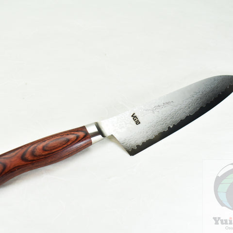 Yoshihiro VG-10 17 Layers Damascus Santoku 180 mm