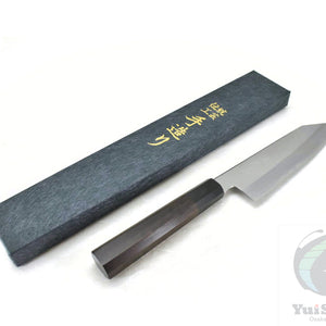 YuiSenri Blue Steel #1 Professional Kengata Santoku 180 mm, forged by Satoshi Nakagawa