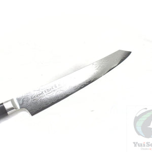 Sakai Takayuki GRAND CHEF SEIGAIHA 45 Layers Damascus BOHLER SP Steel Kengata Sujihiki 250 mm