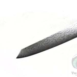 Sakai Takayuki GRAND CHEF SEIGAIHA 45 Layers Damascus BOHLER SP Steel Kengata Sujihiki 250 mm