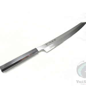 Sakai Takayuki GINSAN /Silver #3 Stainless Kiritsuke Style Yanagiba, Ebony Handle