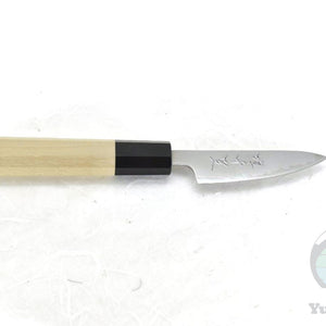 YuiSenri Original Aogami Super Paring Knife 80 mm – Japanese Carbon Steel Petty Knife with Magnolia Handle