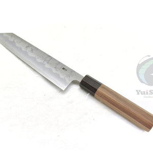Yoshihiro Ginsan Nashiji Finish, Chef's Kiritsuke Gyuto - Stainless Chef's Kiritsuke Gyuto with Excellent Edge Retention and Easy Maintenance, Walnut Handle