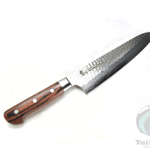 Sakai Takayuki VG-10 33 Layers Hammered Damascus Gyuto - Stainless Steel Chef's Knife with Excellent Balance of Sharpness and Durability