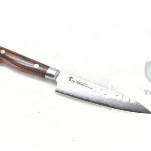 Sakai Takayuki VG-10 33 Layers Hammered Damascus Paring Knife - Stainless Steel Chef's Petty Knife with Excellent Balance of Sharpness and Durability