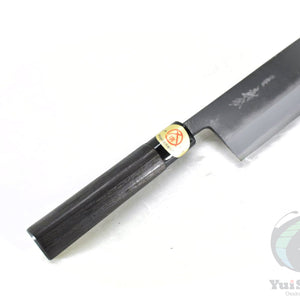 Yoshihiro KUSP Nakiri 165 mm – White Steel #2 Kurouchi Japanese Vegetable Knife