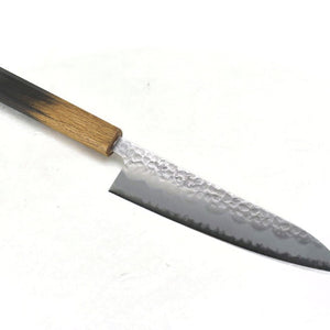 YuiSenri Aogami Super Gyuto 180 mm- Carbon Steel Chef's Knife with High Edge Retention, Oak Handle