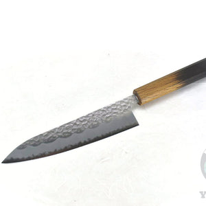 YuiSenri Aogami Super Gyuto 180 mm- Carbon Steel Chef's Knife with High Edge Retention, Oak Handle