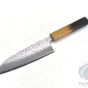 YuiSenri White Steel #1 Santoku 165 mm – Hammered Carbon Steel Japanese Multi-Purpose Knife