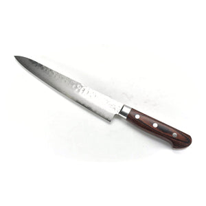Sakai Takayuki VG-10 17 Layers Hammered Damascus Sujihiki 240 mm - Stainless Steel Chef's Slicer with Excellent Balance of Sharpness and Durability