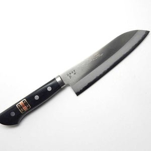 YuiSenri Aogami (Blue Steel) HON Warikomi Chef's Santoku 165 mm