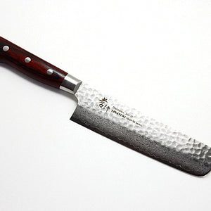 Sakai Takayuki VG-10 33 Layers Hammered Damascus Nakiri 160 mm