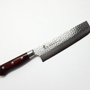 Sakai Takayuki VG-10 33 Layers Hammered Damascus Nakiri 160 mm