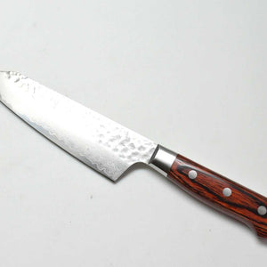 Sakai Takayuki VG-10 33 Layers Hammered Damascus Kengata Santoku/Bunka
