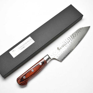 Sakai Takayuki VG-10 33 Layers Hammered Damascus Kengata Santoku/Bunka