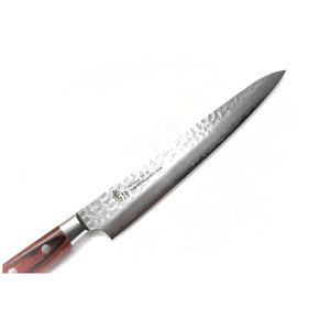 Sakai Takayuki VG-10 33 Layers Hammered Damascus Sujihiki 240 mm