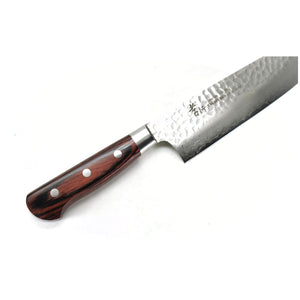 Sakai Takayuki VG-10 33 Layers Hammered Damascus Butcher Knife 210 mm