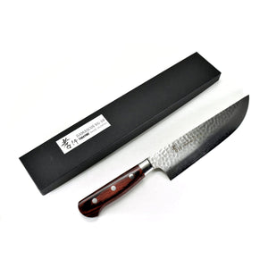 Sakai Takayuki VG-10 33 Layers Hammered Damascus Butcher Knife 210 mm