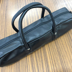 YuiSenri Synthetic Leather Knife Culinary Bag (Small/Black)
